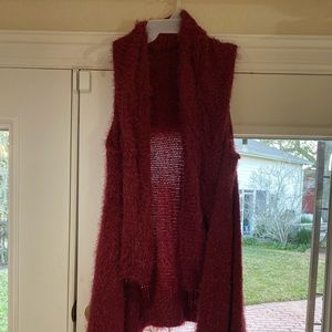 Maroon soft knit sweater